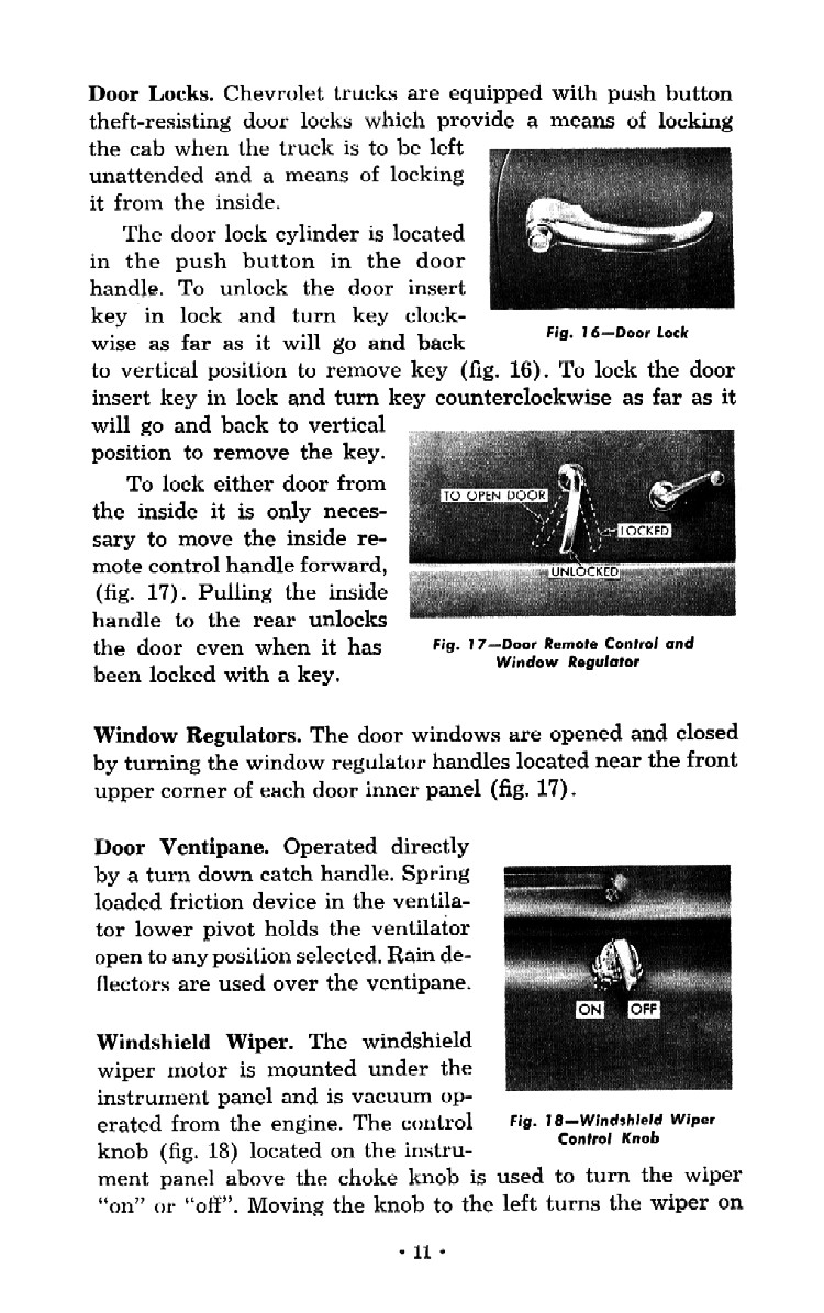1952 Chevrolet Trucks Operators Manual Page 86
